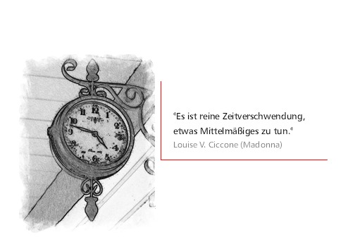 Skizze einer Bahnhofsuhr